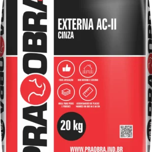 Argamassa Externa AC2 PRAOBRA saco 20 kg