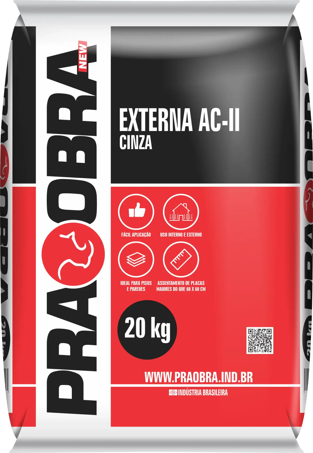 Argamassa Externa AC2 PRAOBRA saco 20 kg