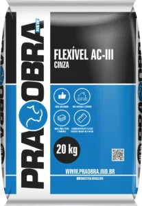 Argamassa Flexível AC-III Cinza PRAOBRA saco 20 kg