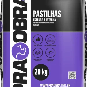 Argamassa Pastilhas Branco PRAOBRA saco 20 kg
