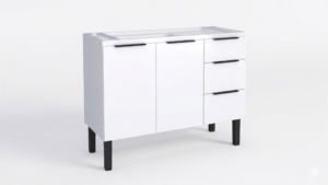 Gabinete Cozimax para pia Júpiter 3 gavetas em aço 1,20cm. Fornecedor: Cozimax.