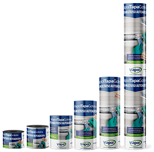 Fita Tapa Goteira multiuso autoadesiva flexível 10cm Viapol